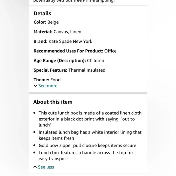 Kate spade lunch tote - Picture 5 of 10